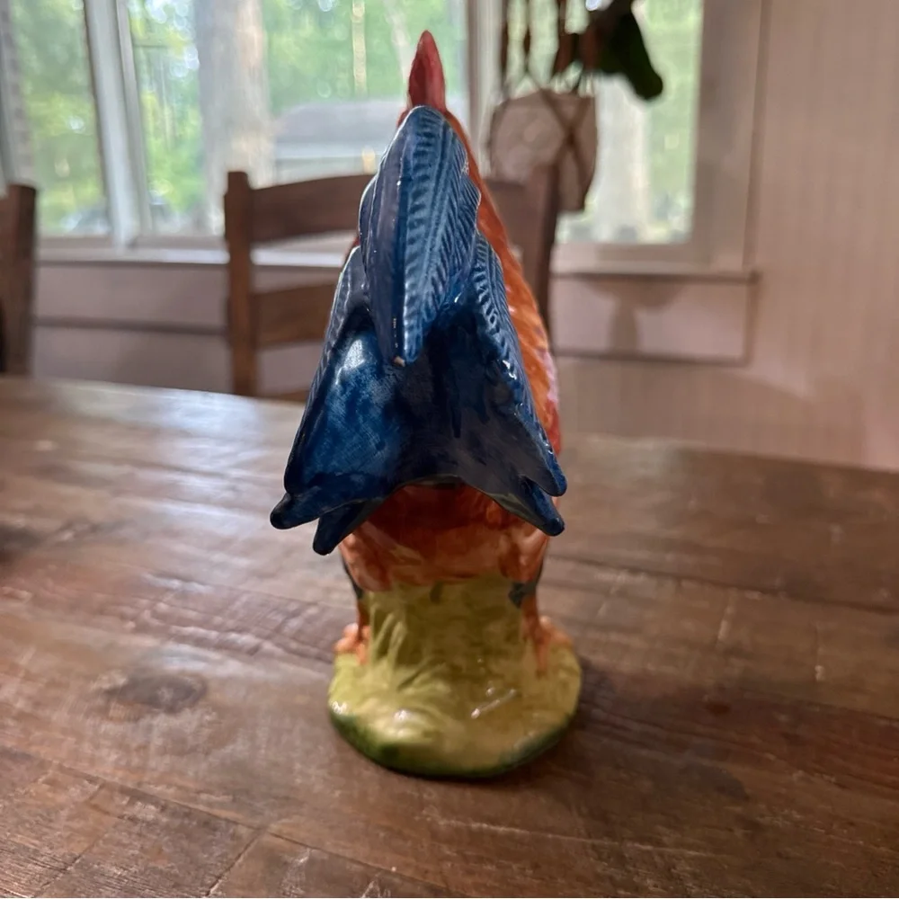 GHA Marijke Ceramic Rooster Figurine - Multicolor